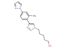 5-{4-[2-methyl-4-(1H-pyrazol-1-yl)phenyl]-1H-1,2,3-triazol-1-yl}pentan-1-ol