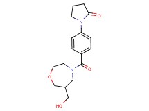 1-(4-{[6-(hydroxymethyl)-1,4-oxazepan-4-yl]carbonyl}phenyl)pyrrolidin-2-one
