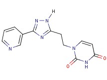 1-[2-(3-pyridin-3-yl-1H-1,2,4-triazol-5-yl)ethyl]pyrimidine-2,4(1H,3H)-dione