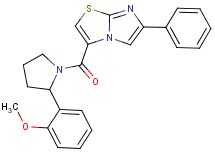 3-{[2-(2-methoxyphenyl)-1-pyrrolidinyl]carbonyl}-6-phenylimidazo[2,1-b][1,3]thiazole