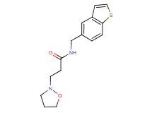 N-(1-benzothien-5-ylmethyl)-3-isoxazolidin-2-ylpropanamide