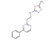 5-methyl-N-[2-(4-phenylpyrimidin-2-yl)ethyl]-1,3,4-oxadiazol-2-amine