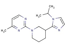 2-[3-(1-isopropyl-1H-imidazol-2-yl)-1-piperidinyl]-4-methylpyrimidine