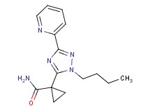 1-(1-butyl-3-pyridin-2-yl-1H-1,2,4-triazol-5-yl)cyclopropanecarboxamide