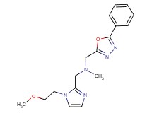 1-[1-(2-methoxyethyl)-1H-imidazol-2-yl]-N-methyl-N-[(5-phenyl-1,3,4-oxadiazol-2-yl)methyl]methanamine