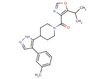 1-[(5-isopropyl-1,3-oxazol-4-yl)carbonyl]-4-[4-(3-methylphenyl)-1H-pyrazol-5-yl]piperidine