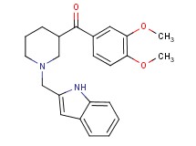 (3,4-dimethoxyphenyl)[1-(1H-indol-2-ylmethyl)-3-piperidinyl]methanone