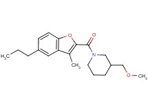 3-(methoxymethyl)-1-[(3-methyl-5-propyl-1-benzofuran-2-yl)carbonyl]piperidine