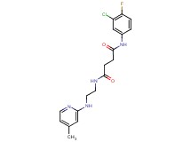 N-(3-chloro-4-fluorophenyl)-N'-{2-[(4-methylpyridin-2-yl)amino]ethyl}succinamide