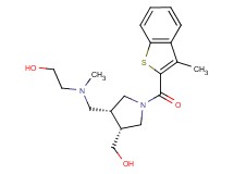 2-[({(3R*,4R*)-4-(hydroxymethyl)-1-[(3-methyl-1-benzothien-2-yl)carbonyl]pyrrolidin-3-yl}methyl)(methyl)amino]ethanol
