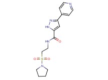 3-pyridin-4-yl-N-[2-(pyrrolidin-1-ylsulfonyl)ethyl]-1H-pyrazole-5-carboxamide