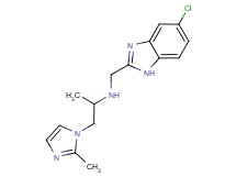 N-[(5-chloro-1H-benzimidazol-2-yl)methyl]-1-(2-methyl-1H-imidazol-1-yl)propan-2-amine
