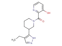 2-{[3-(4-ethyl-1H-pyrazol-5-yl)piperidin-1-yl]carbonyl}pyridin-3-ol