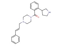 1-[(2E)-3-phenyl-2-propen-1-yl]-4-[2-(3-pyrrolidinyl)benzoyl]piperazine dihydrochloride