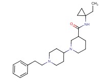N-(1-ethylcyclopropyl)-1'-(2-phenylethyl)-1,4'-bipiperidine-3-carboxamide