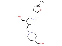 [1-({(3R*,4R*)-4-(hydroxymethyl)-1-[(5-methyl-2-furyl)methyl]pyrrolidin-3-yl}methyl)piperidin-4-yl]methanol