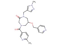 1-[(1-methyl-1H-pyrazol-4-yl)methyl]-4-[(6-methyl-3-pyridinyl)carbonyl]-6-(4-pyridinylmethoxy)-1,4-diazepan-2-one