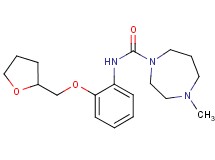 4-methyl-N-[2-(tetrahydrofuran-2-ylmethoxy)phenyl]-1,4-diazepane-1-carboxamide