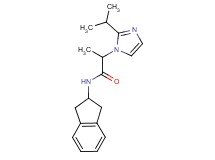 N-(2,3-dihydro-1H-inden-2-yl)-2-(2-isopropyl-1H-imidazol-1-yl)propanamide