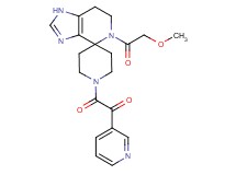 2-[5-(methoxyacetyl)-1,5,6,7-tetrahydro-1'H-spiro[imidazo[4,5-c]pyridine-4,4'-piperidin]-1'-yl]-2-oxo-1-pyridin-3-ylethanone