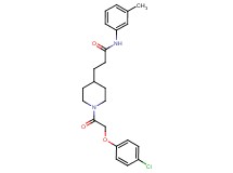 3-{1-[(4-chlorophenoxy)acetyl]-4-piperidinyl}-N-(3-methylphenyl)propanamide