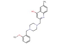 2-{[4-(2-methoxybenzyl)piperazin-1-yl]methyl}-6-methylquinolin-4-ol