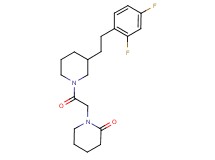 1-(2-{3-[2-(2,4-difluorophenyl)ethyl]-1-piperidinyl}-2-oxoethyl)-2-piperidinone
