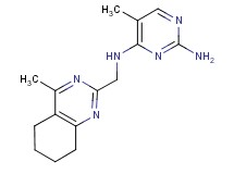 5-methyl-N~4~-[(4-methyl-5,6,7,8-tetrahydroquinazolin-2-yl)methyl]pyrimidine-2,4-diamine