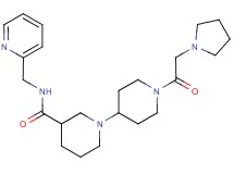 N-(pyridin-2-ylmethyl)-1'-(pyrrolidin-1-ylacetyl)-1,4'-bipiperidine-3-carboxamide