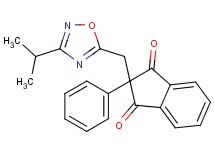 2-[(3-isopropyl-1,2,4-oxadiazol-5-yl)methyl]-2-phenyl-1H-indene-1,3(2H)-dione