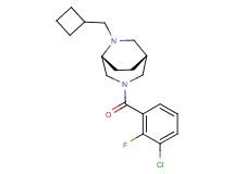 (1R*,5R*)-3-(3-chloro-2-fluorobenzoyl)-6-(cyclobutylmethyl)-3,6-diazabicyclo[3.2.2]nonane