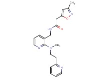 2-(3-methylisoxazol-5-yl)-N-({2-[methyl(2-pyridin-2-ylethyl)amino]pyridin-3-yl}methyl)acetamide