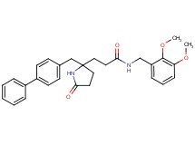 3-[2-(4-biphenylylmethyl)-5-oxo-2-pyrrolidinyl]-N-(2,3-dimethoxybenzyl)propanamide