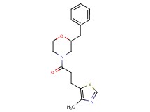 2-benzyl-4-[3-(4-methyl-1,3-thiazol-5-yl)propanoyl]morpholine