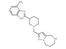 2-{[3-(4-methyl-1H-benzimidazol-2-yl)-1-piperidinyl]methyl}-5,6,7,8-tetrahydro-4H-pyrazolo[1,5-a][1,4]diazepine