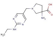 3-amino-1-{[2-(ethylamino)pyrimidin-5-yl]methyl}pyrrolidine-3-carboxylic acid