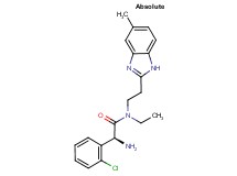 (2S)-2-amino-2-(2-chlorophenyl)-N-ethyl-N-[2-(5-methyl-1H-benzimidazol-2-yl)ethyl]acetamide