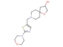 8-[(2-morpholin-4-yl-1,3-thiazol-5-yl)methyl]-1-oxa-8-azaspiro[4.5]decan-3-ol