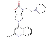 (3aS*,6aR*)-5-(2-methyl-4-quinolinyl)-3-[2-(1-piperidinyl)ethyl]hexahydro-2H-pyrrolo[3,4-d][1,3]oxazol-2-one