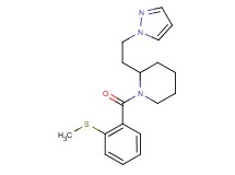 1-[2-(methylthio)benzoyl]-2-[2-(1H-pyrazol-1-yl)ethyl]piperidine