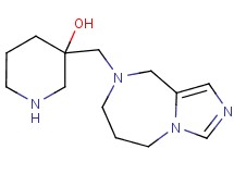 3-(6,7-dihydro-5H-imidazo[1,5-a][1,4]diazepin-8(9H)-ylmethyl)-3-piperidinol dihydrochloride