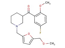 (5-fluoro-2-methoxyphenyl)(1-{[5-(methoxymethyl)-2-furyl]methyl}-3-piperidinyl)methanone