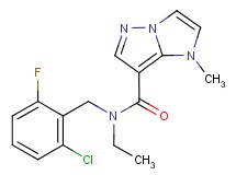 N-(2-chloro-6-fluorobenzyl)-N-ethyl-1-methyl-1H-imidazo[1,2-b]pyrazole-7-carboxamide