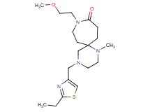 4-[(2-ethyl-1,3-thiazol-4-yl)methyl]-9-(2-methoxyethyl)-1-methyl-1,4,9-triazaspiro[5.6]dodecan-10-one