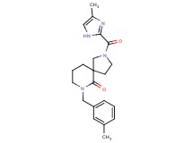 7-(3-methylbenzyl)-2-[(4-methyl-1H-imidazol-2-yl)carbonyl]-2,7-diazaspiro[4.5]decan-6-one
