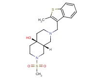 (4aR*,8aR*)-2-[(2-methyl-1-benzothien-3-yl)methyl]-7-(methylsulfonyl)octahydro-2,7-naphthyridin-4a(2H)-ol
