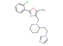 1-{[2-(2-chlorophenyl)-5-methyl-1,3-oxazol-4-yl]methyl}-2-[2-(1H-imidazol-1-yl)ethyl]piperidine