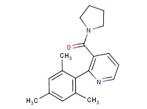 2-mesityl-3-(pyrrolidin-1-ylcarbonyl)pyridine
