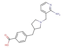 4-({1-[(2-aminopyridin-3-yl)methyl]pyrrolidin-3-yl}methyl)benzoic acid