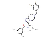 N-{1-[7-(3,4-difluorobenzyl)-6,7,8,9-tetrahydro-5H-[1,2,4]triazolo[4,3-d][1,4]diazepin-3-yl]-3-methylbutyl}-3,5-dimethylbenzamide